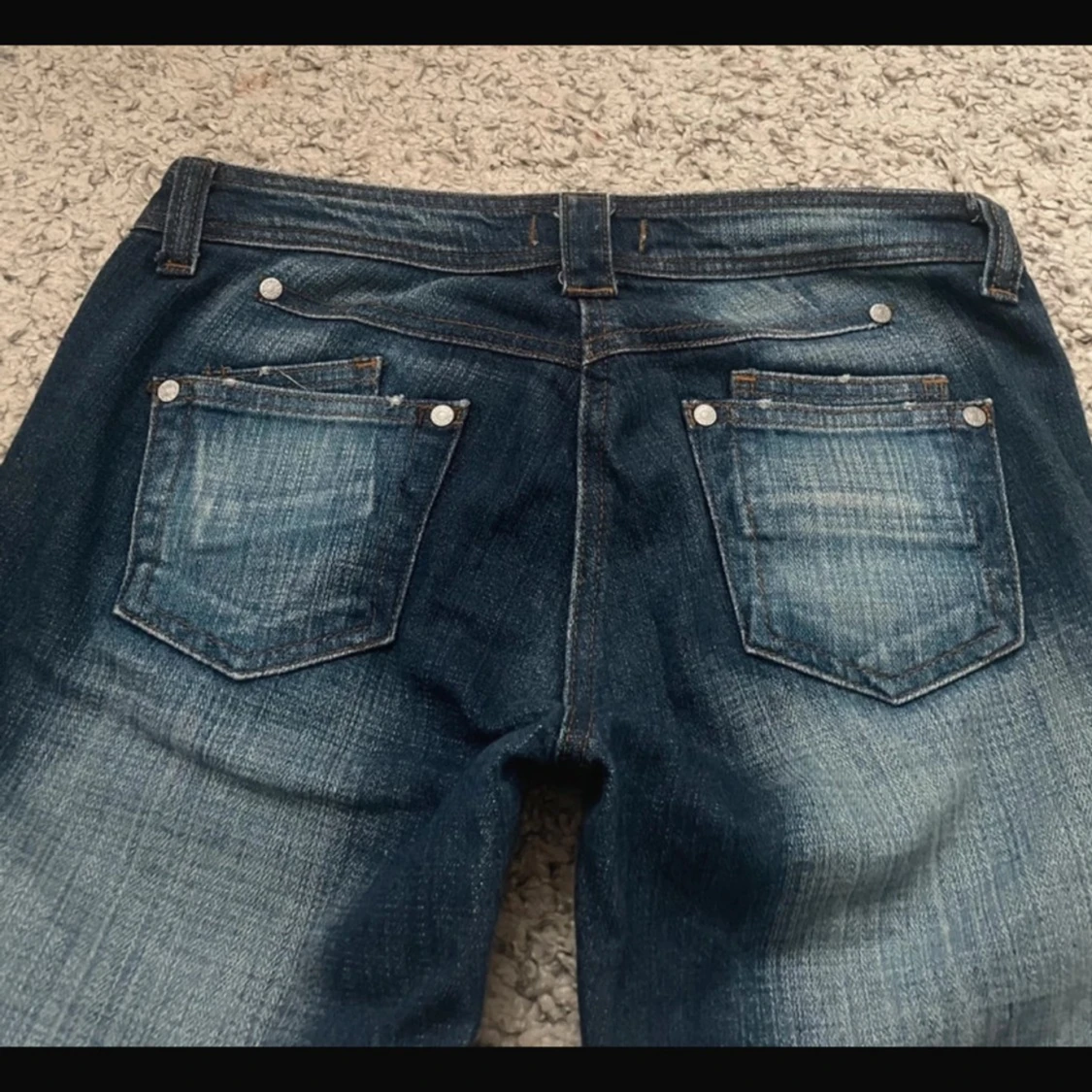 Blå bootcut jeans - 1