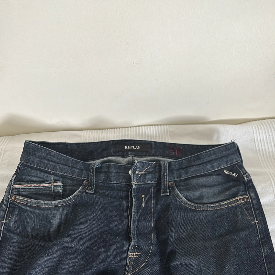 Mörkblå Replay jeans - 1