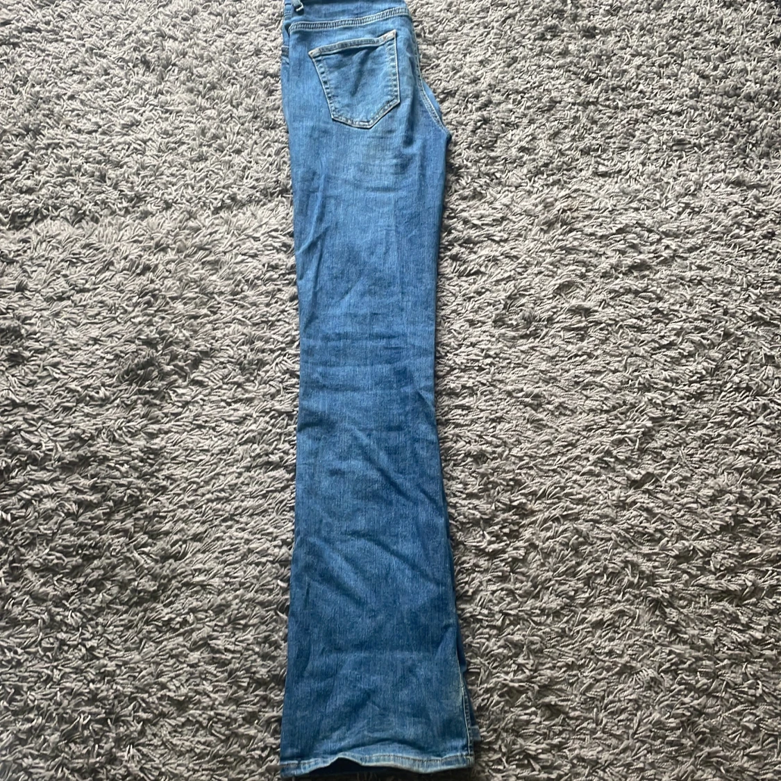 Blå bootcut jeans - 3