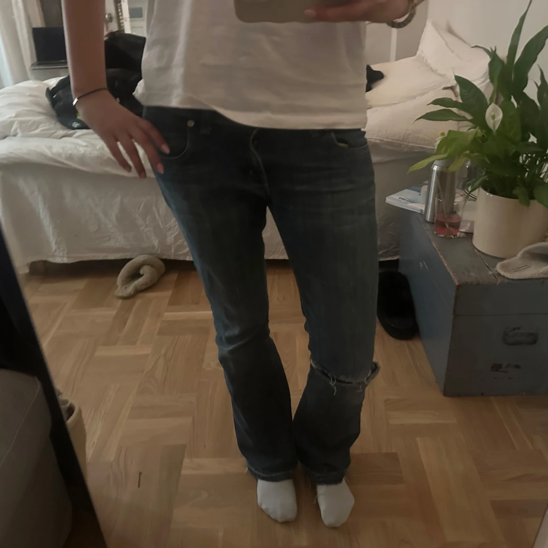 Low waist bootcut jeans - 2