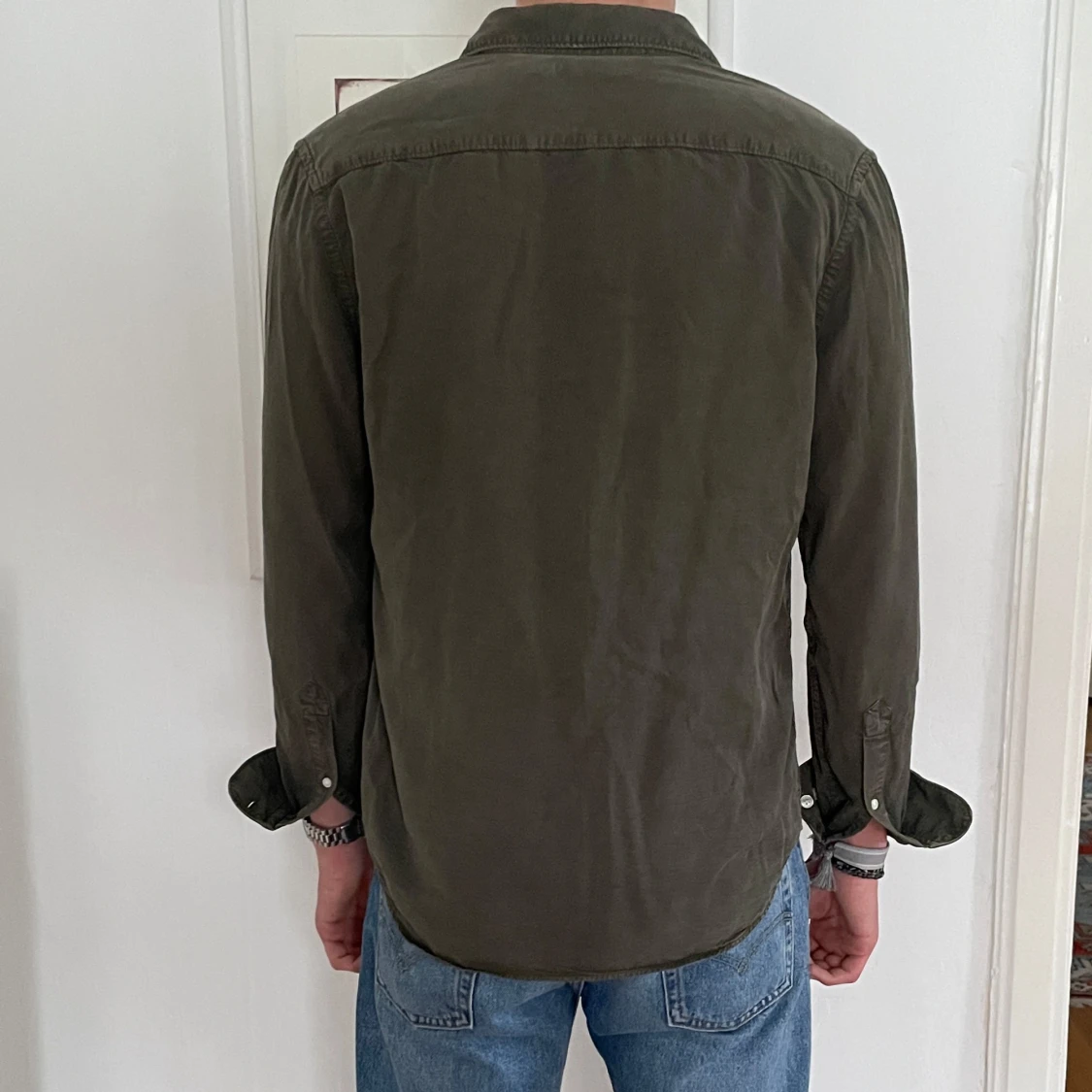 Olivgrön J.Lindeberg skjorta - 1