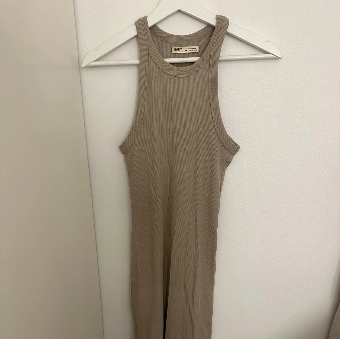 beige/grå klänning  - 2