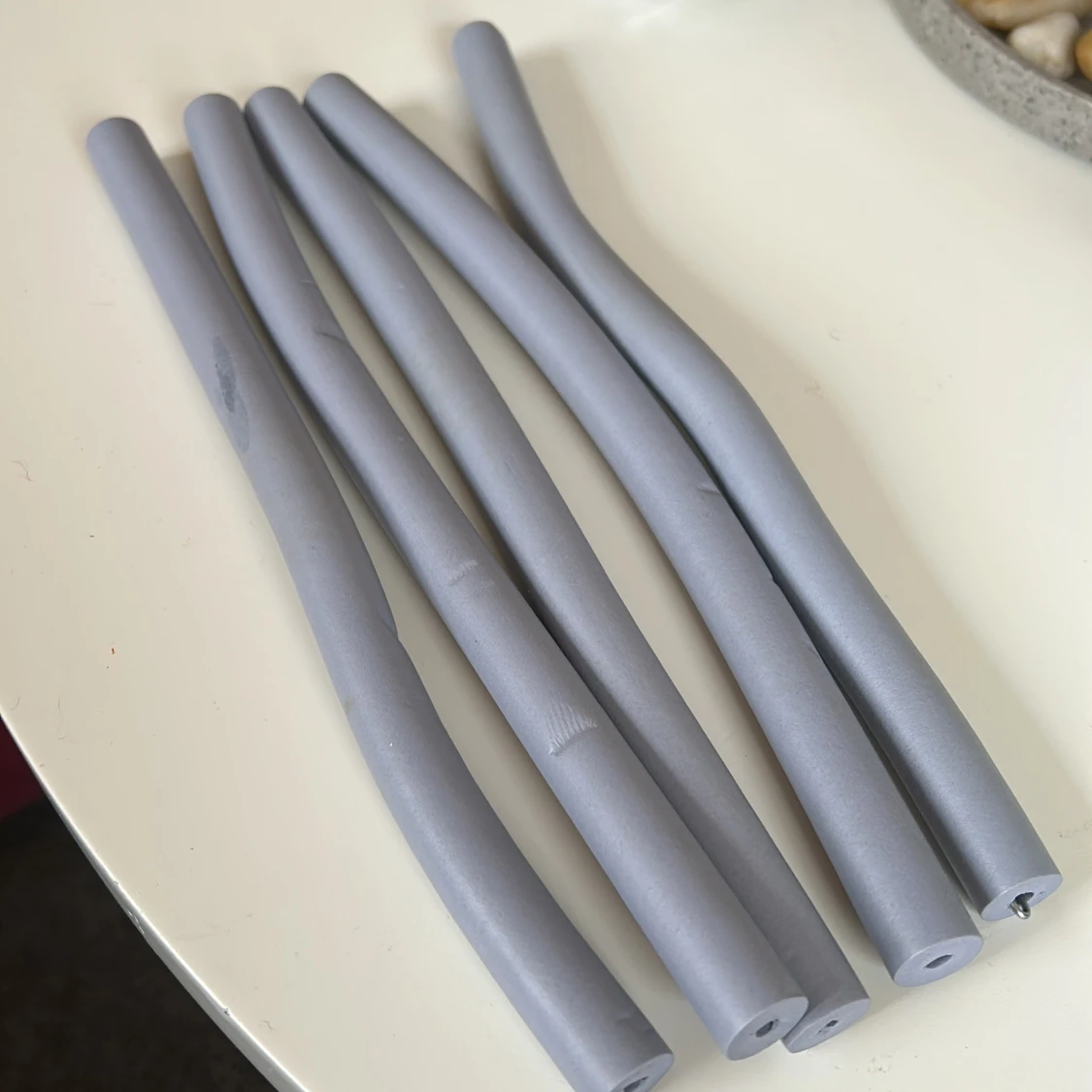 Lila hårspolar utan värme - 1