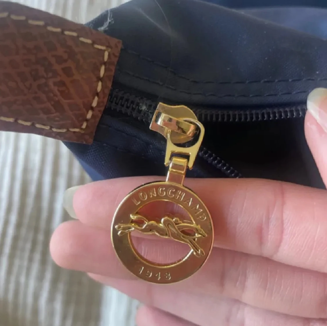 Blå handväska från Longchamp - 1