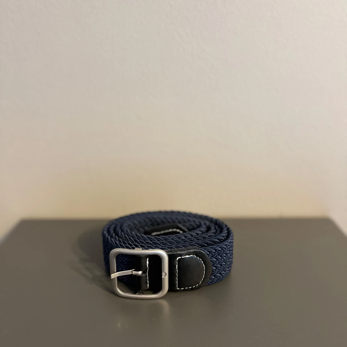 Blått flätat bälte - 1