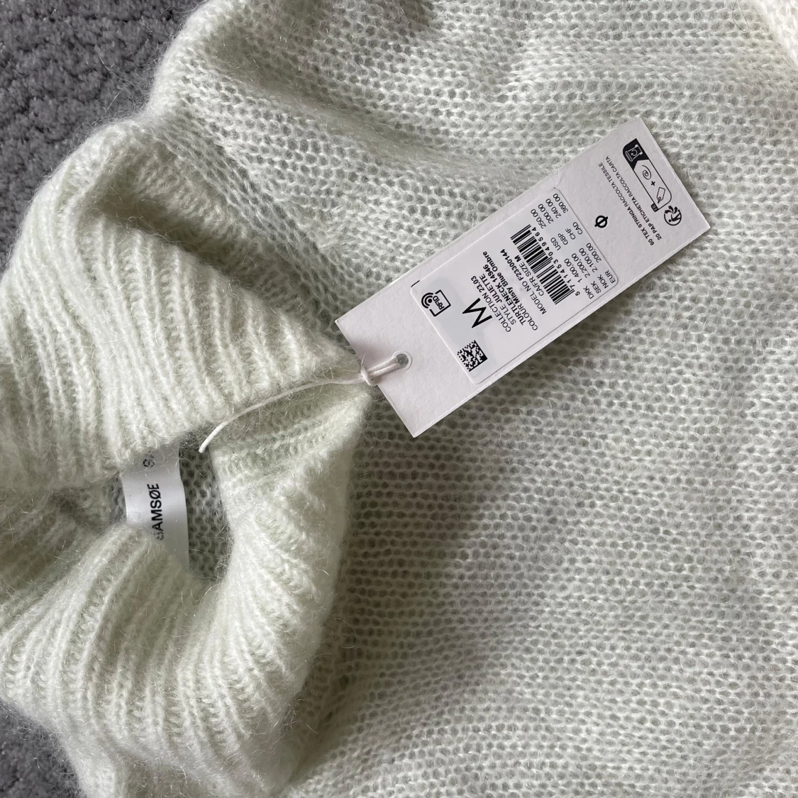 Vit stickad polotröja från Samsøe Samsøe - 3