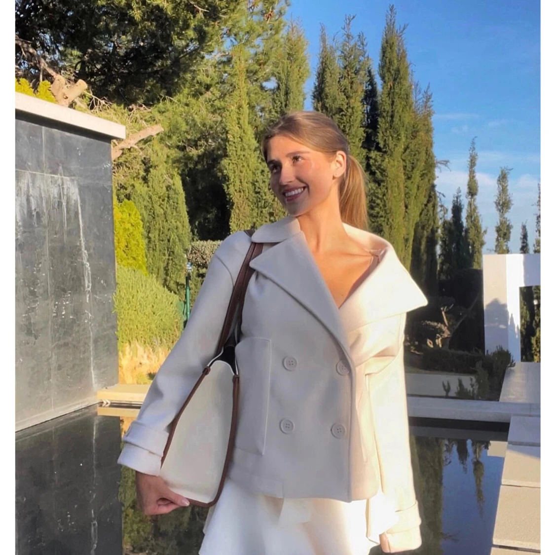 Vit kappa från design by si - 1