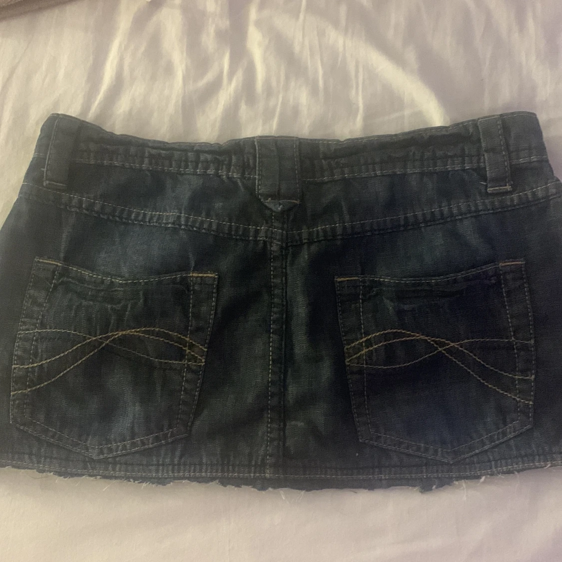 Mörkblå jeanskjol - 1