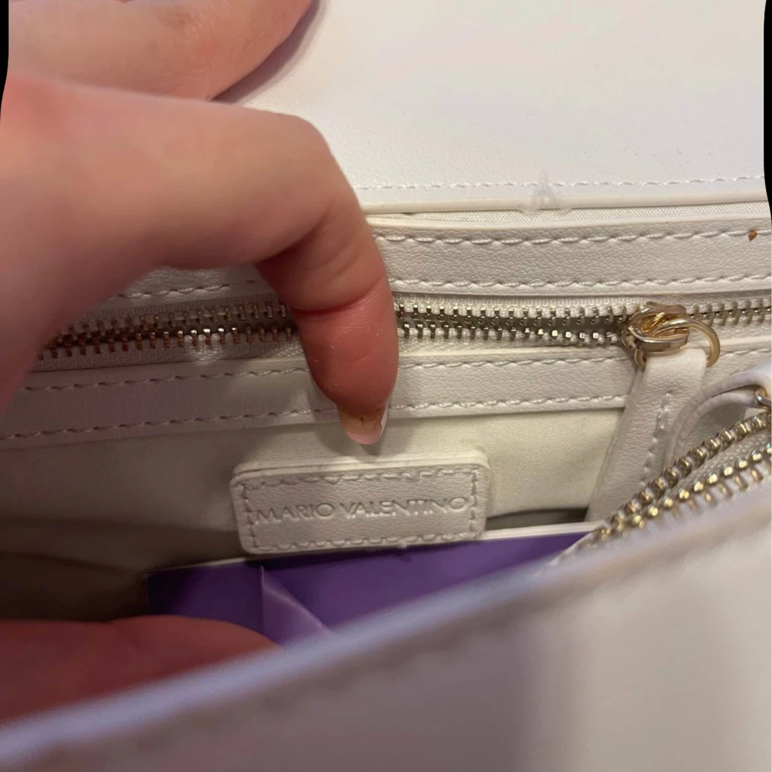Vit axelväska från Valentino - 2