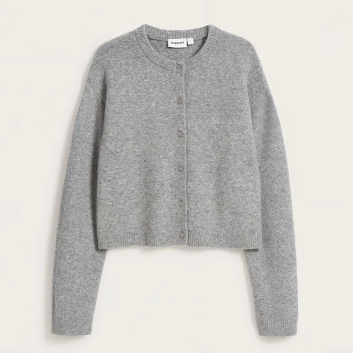 Grå stickad kofta från Kappahl