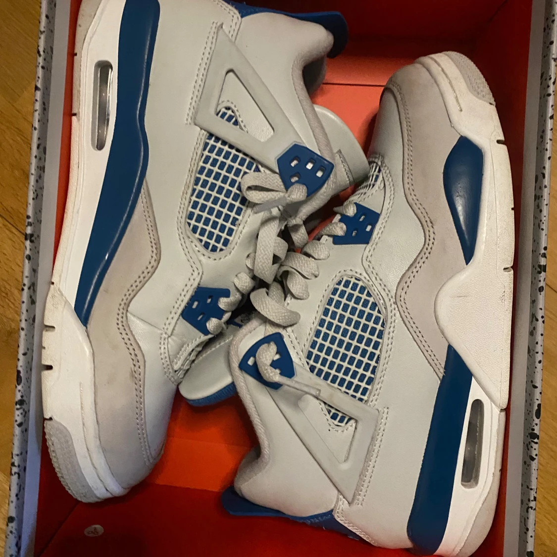 Nike Air Jordan 4 Retro White/Blue - 1