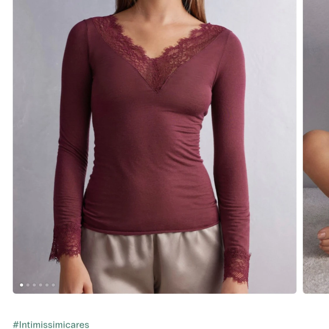 Intimissmi tröja med spets