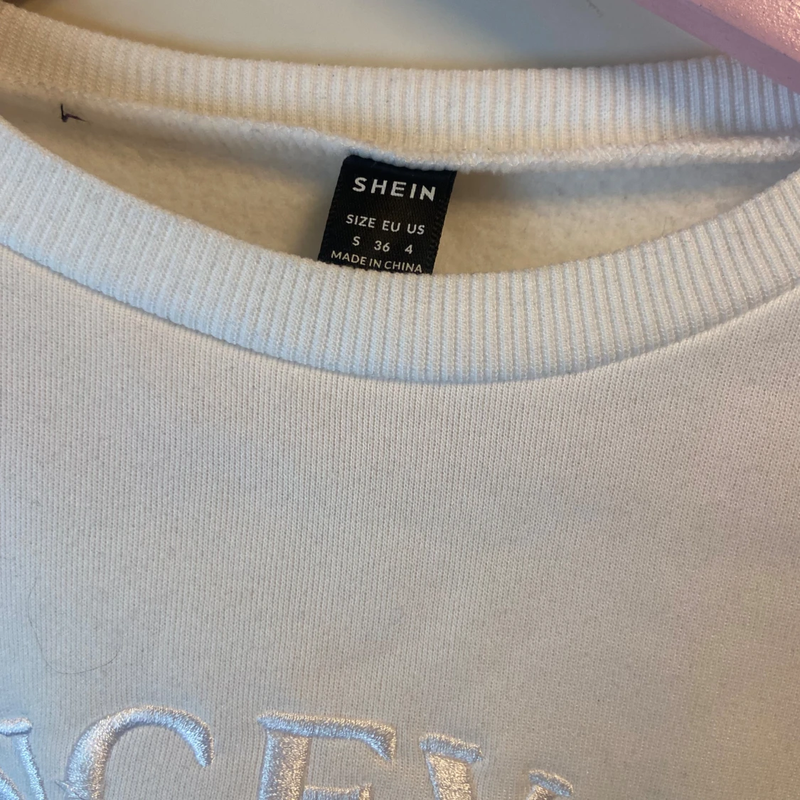 Vit sweatshirt  - 90