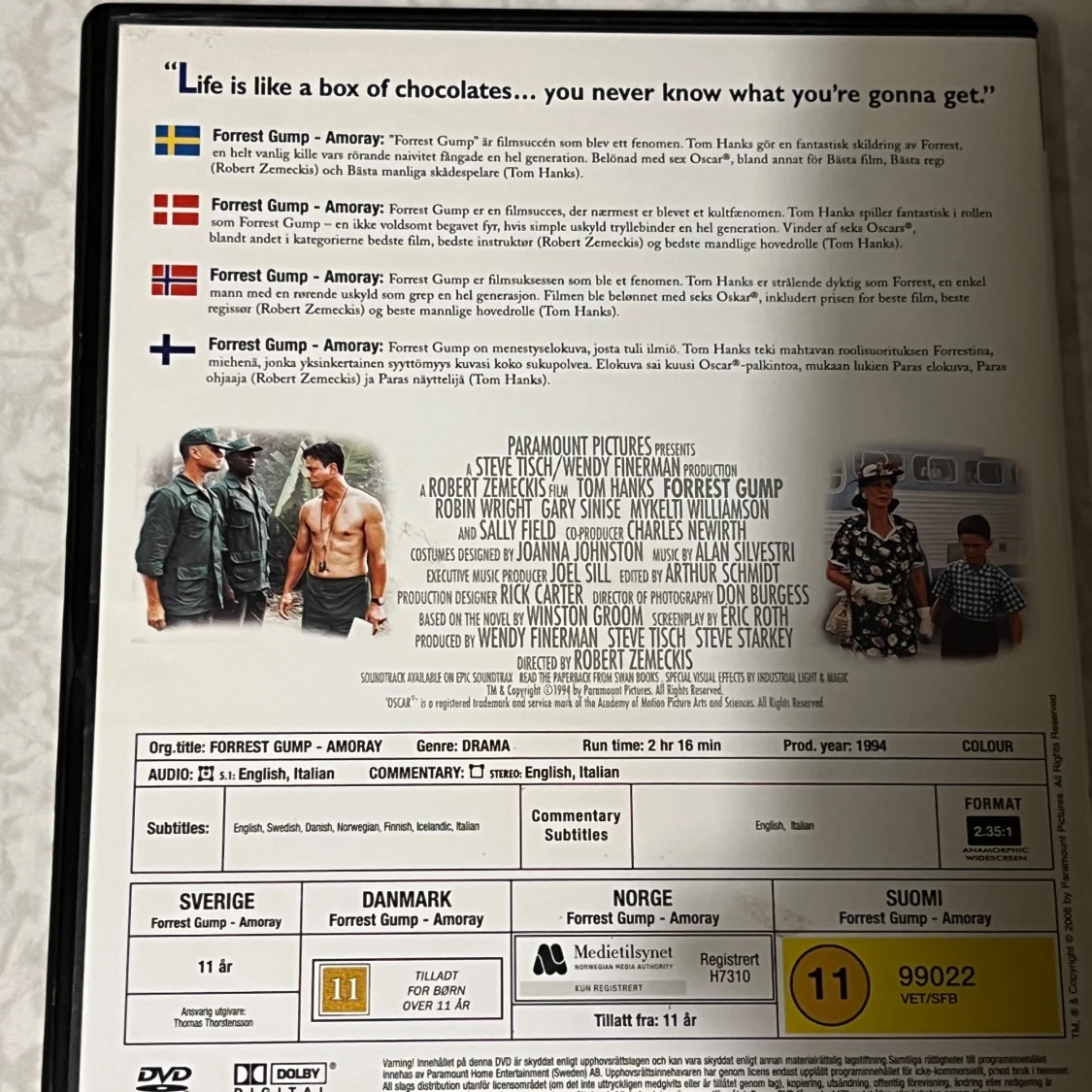 Forrest Gump DVD - 91