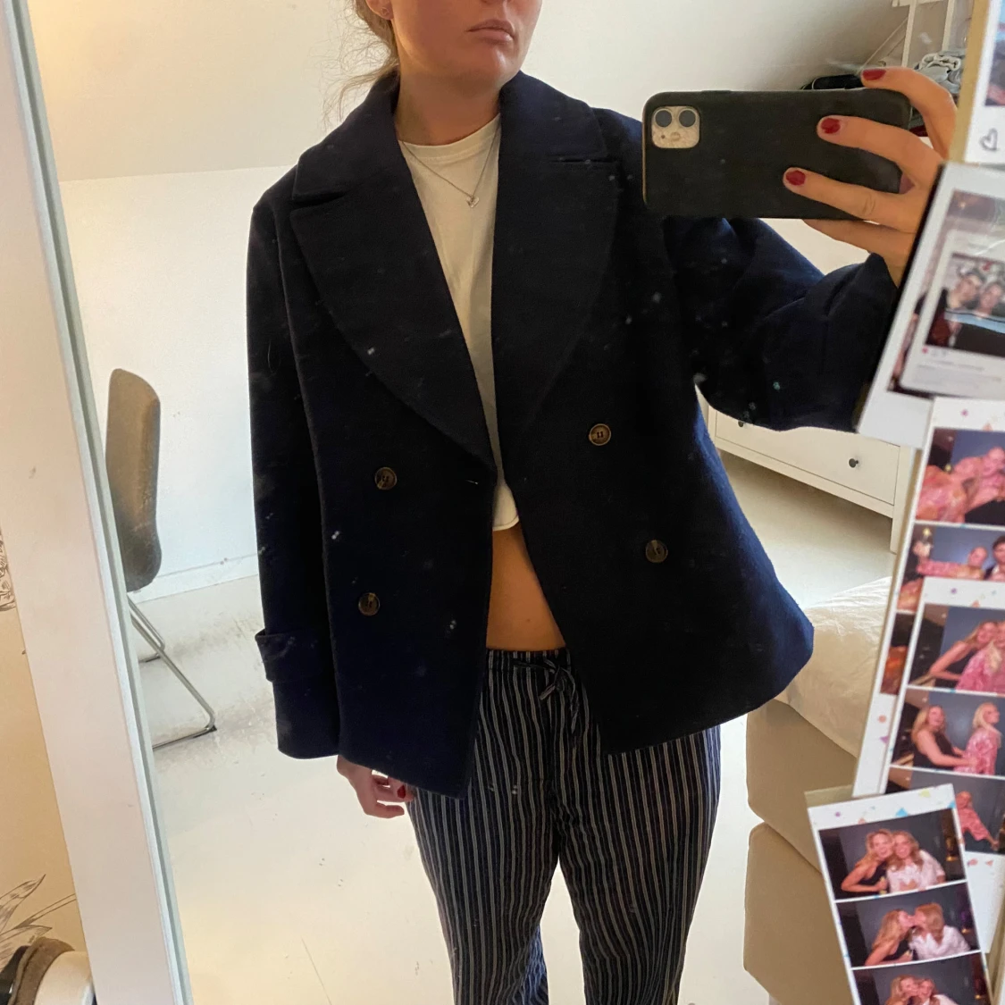 Mörkblå kappa från coster copenhagen - 90