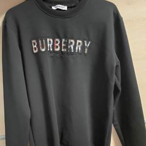 Bild 1: Svart Burberry sweatshirt med klassisk Burberry-logga i mönstrad text på framsidan. Stilren och bekväm för en elegant vardagslook. Bild 2: Beige Hugo Boss t-shirt med en röd Hugo-logga på bröstet. Minimalistisk design som enkelt kan matchas med olika outfits. Bild 3: Vit Dsquared2 t-shirt med färgglada stänk och texten “ICON” tryckt stort på framsidan. Perfekt för en trendig och avslappnad stil.   De sammanlagda varorna  säljes för 800kr sammanlagt. Styck säljes för 300kr.