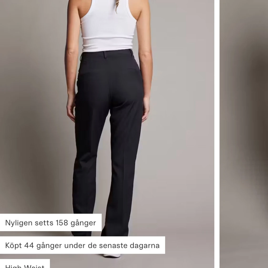 Svarta kostymbyxor - 90