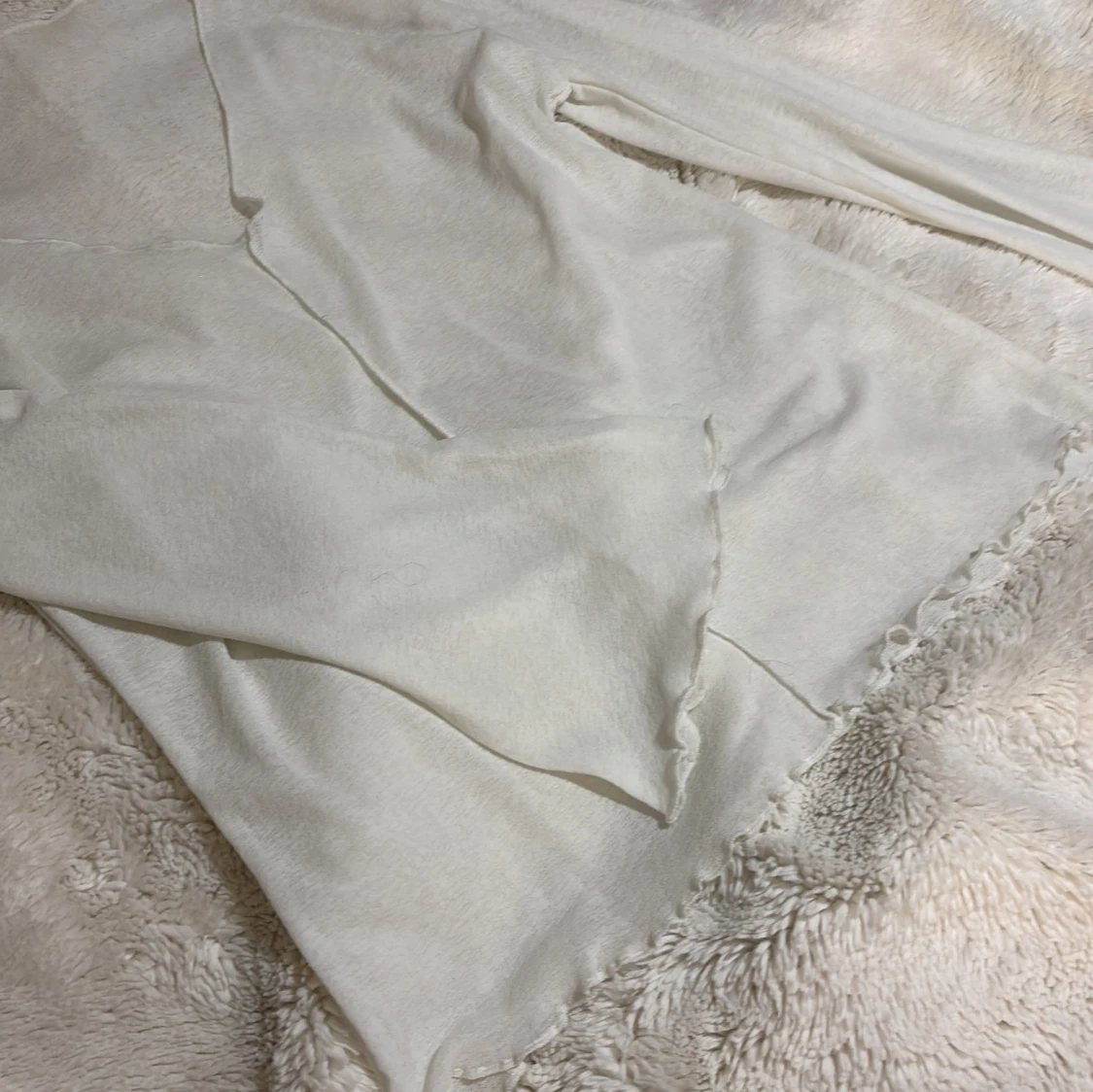 Vit långärmad topp - 91