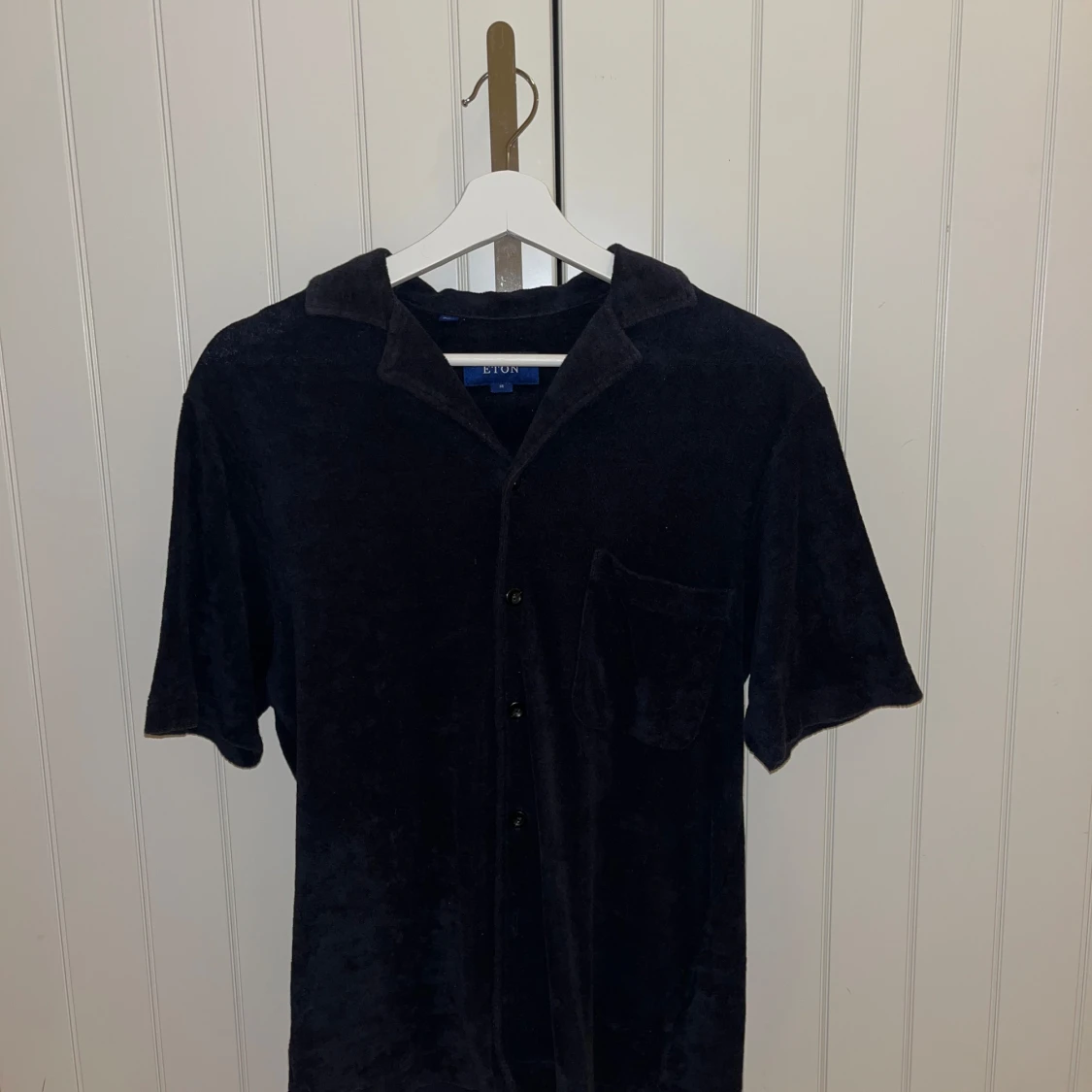 Mörkblå frotté skjorta från Eton - 90