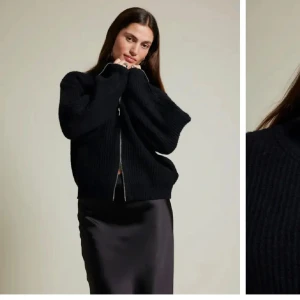 Bikbok cardigan - Snygg och bekväm svart stickad kofta med dragkedja framtill. Köpt för några månader sen tvättad en gång använd 2, säljer för att jag inte använder den. Jätte bra skick köpt för 500 men säljer för 350 för att få den såld. (Pris kan diskuteras)💕storlek M men passar mig som har s-m