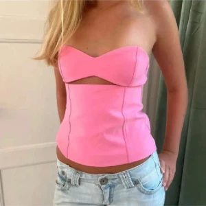 Rosa axelbandslös topp - Trendig rosa axelbandslös topp💖💖💖