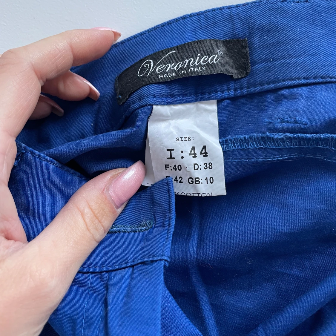 Kungsblå vintage bootcut byxor - 93