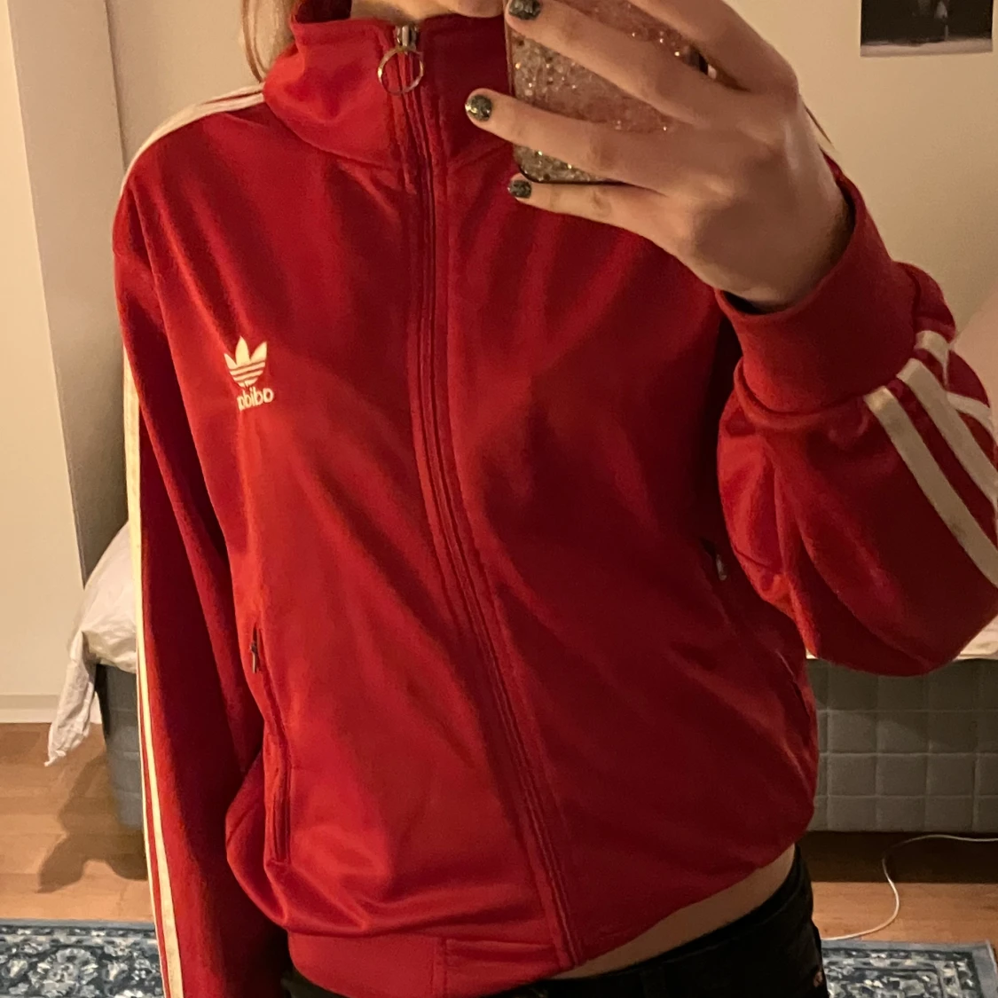 Röd adidaströja - 90