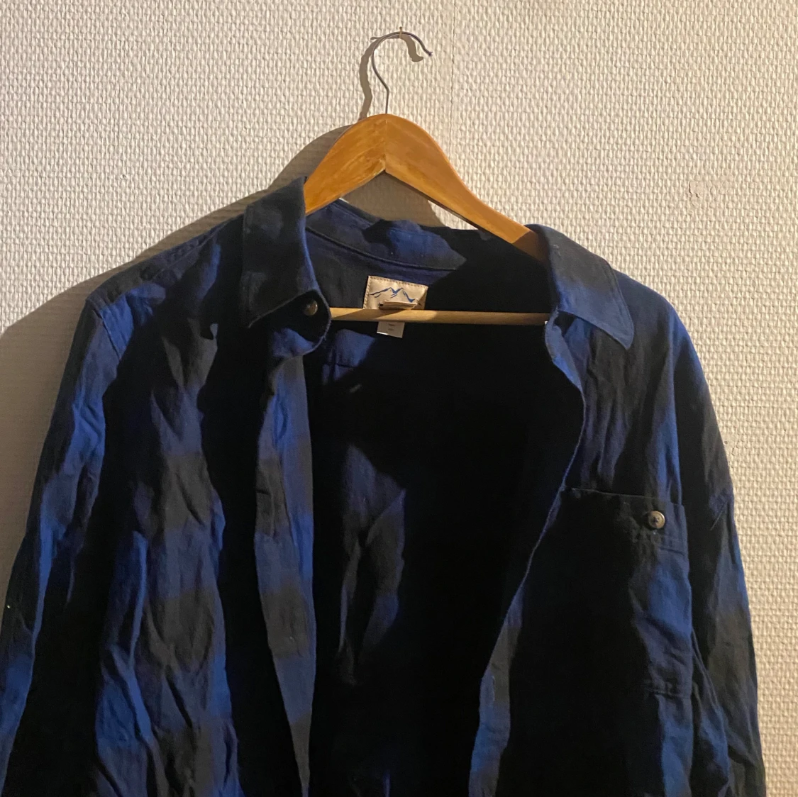 Blå och svart rutig skjorta från Blue Mountain - 90