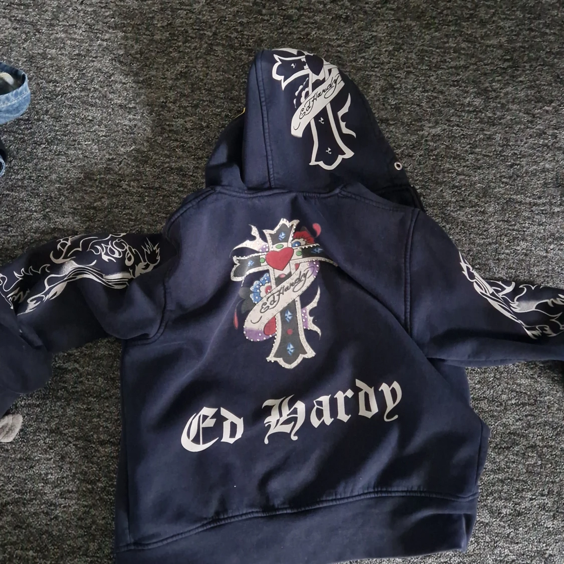 Fet Ed Hardy zip up hoodie