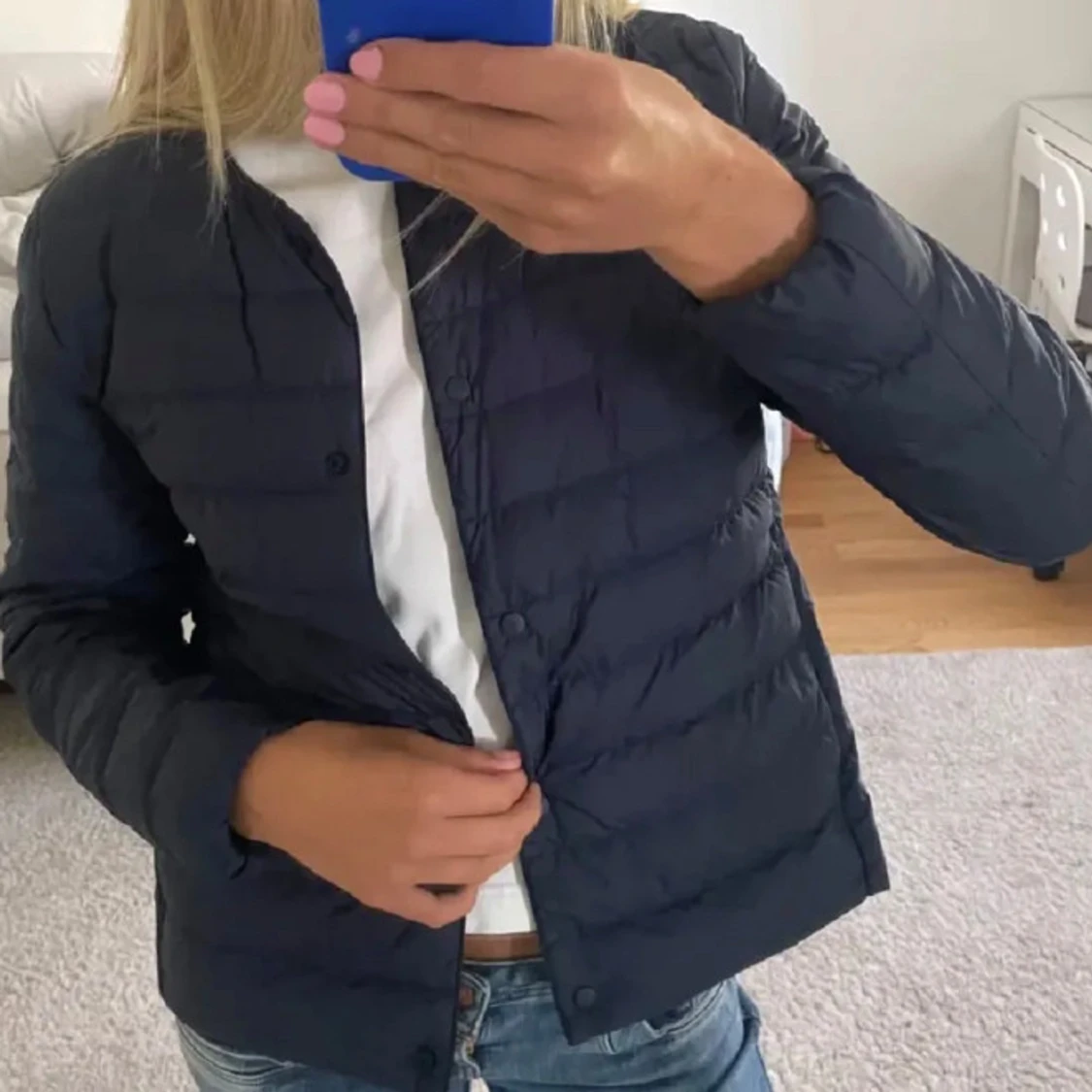 Marinblå Uniclojacka