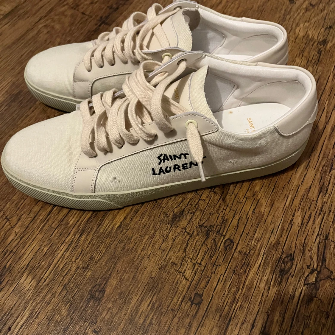 Yves, saint Laurent skor vita/beiga - 91