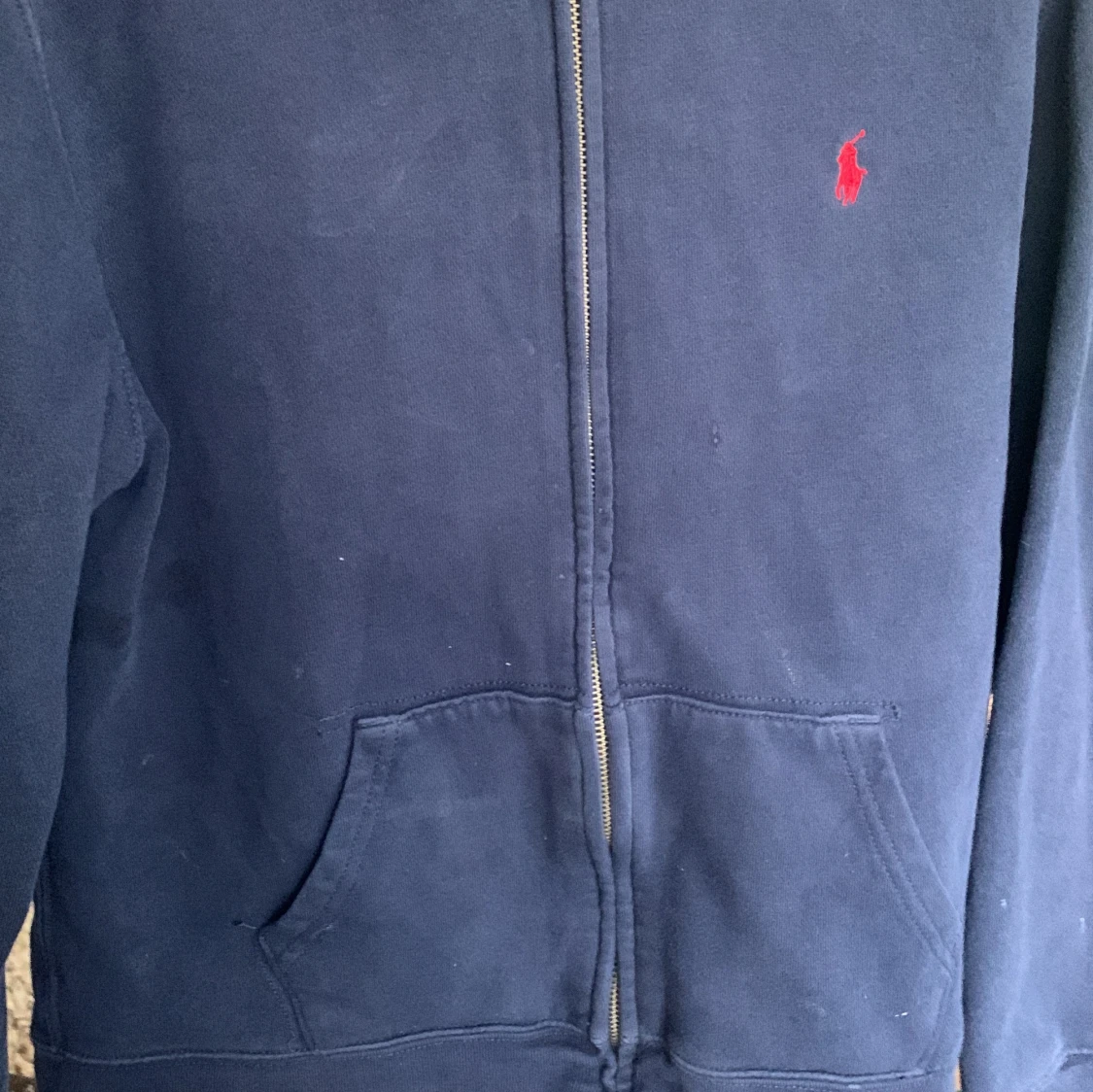 Blå fleece zip hoodie från Polo Ralph Lauren - 93