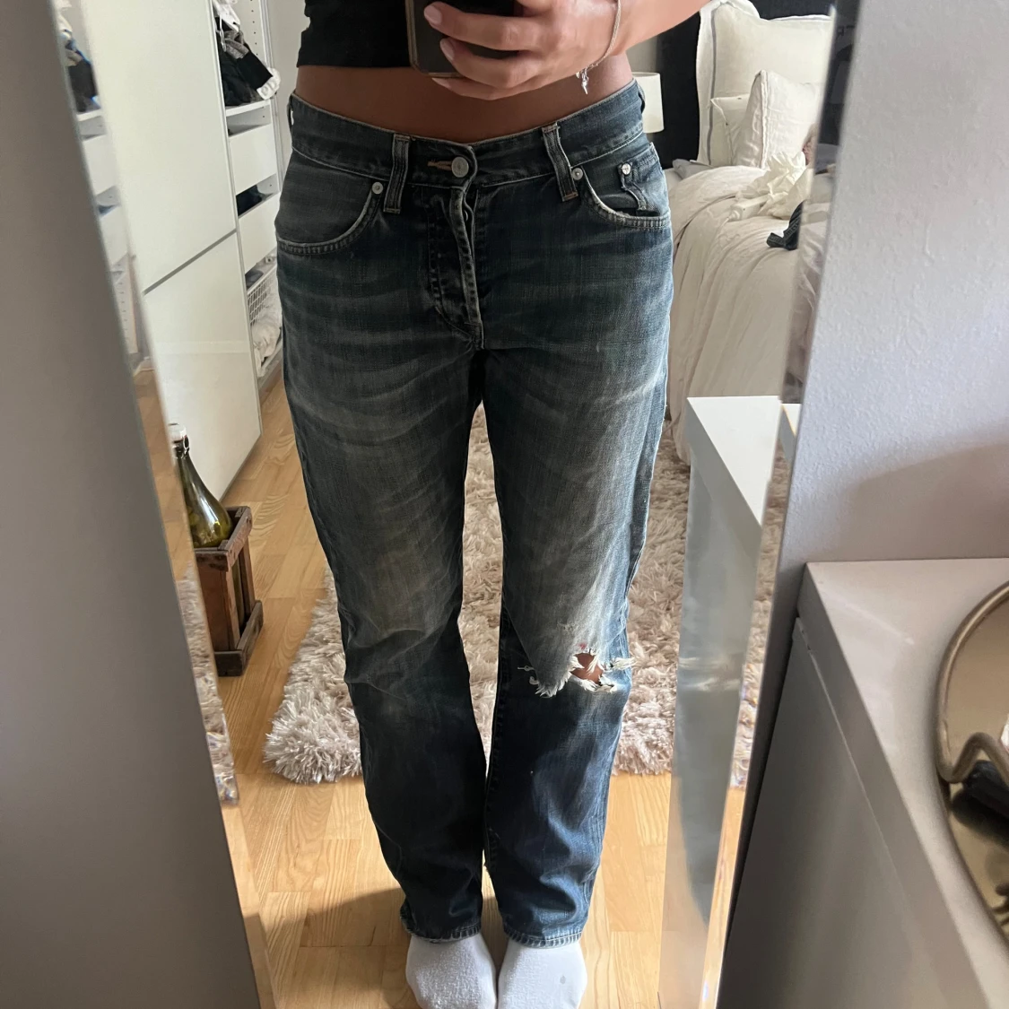 Lågmidjade jeans  - 90