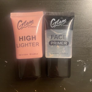 Glam smink  - Inkluderar primer and highlighter 💕 som inte använt 
