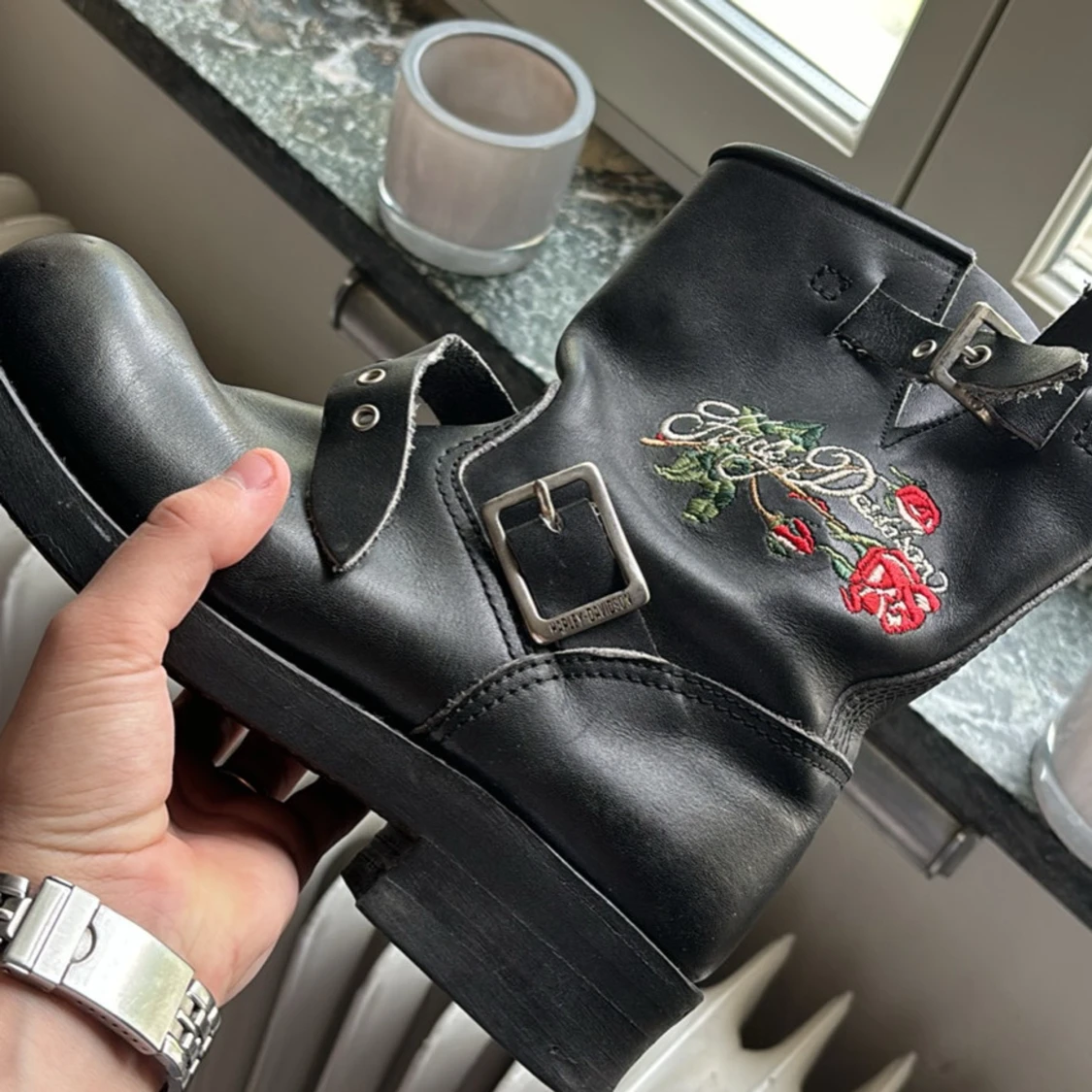 Harley davidson motorcykel stövlar - 90