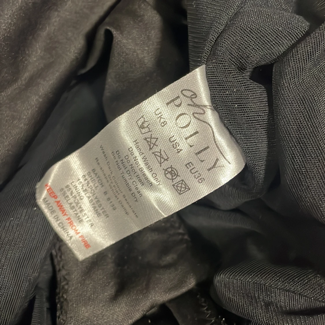 Svart glittrig långklänning med slits - 93