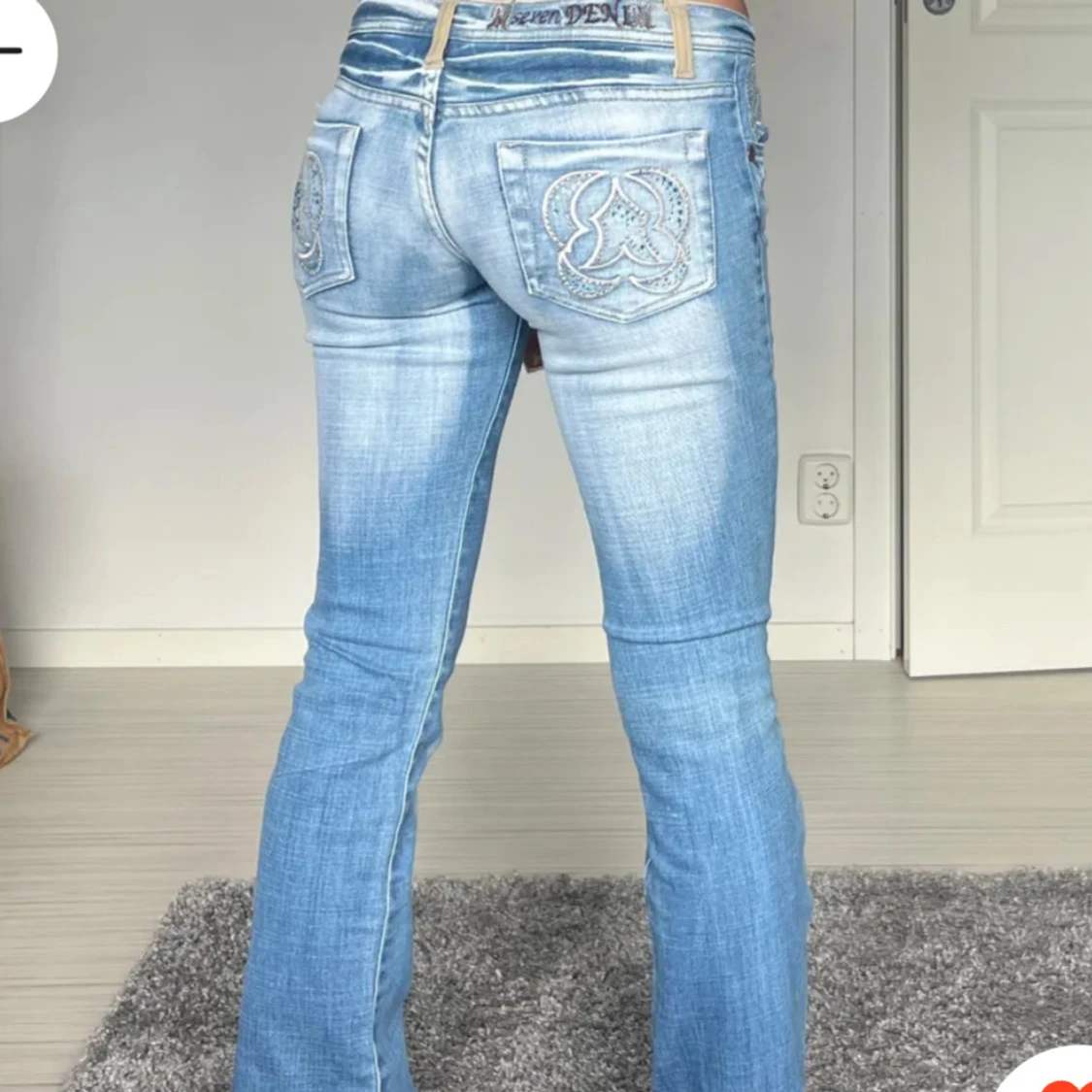 Lågmidjade jeans - 90