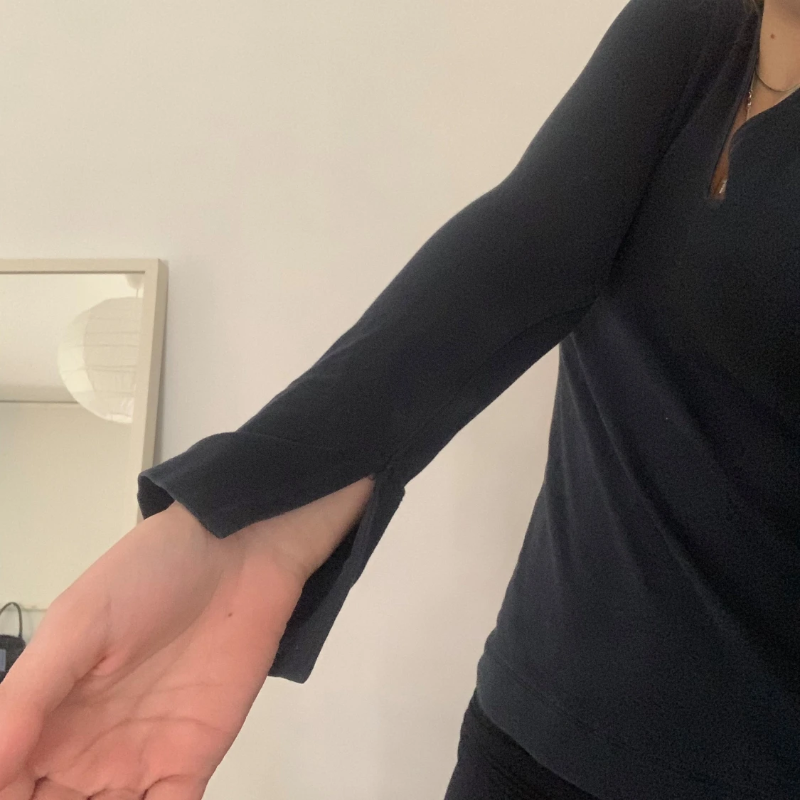 Svart långärmad topp - 91