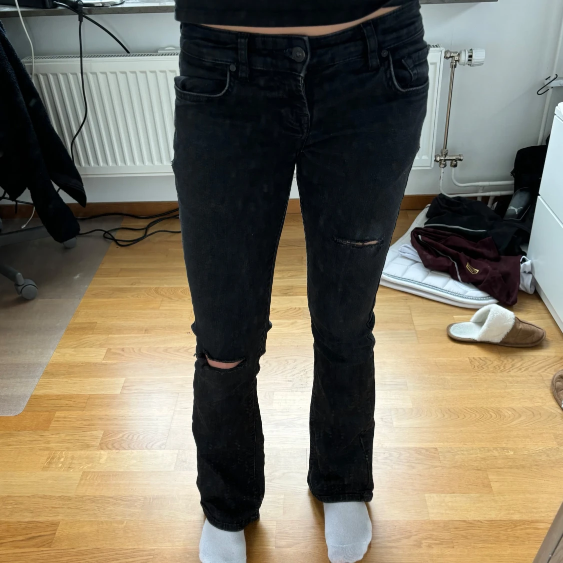 Lågmidjade svarta LTB jeans