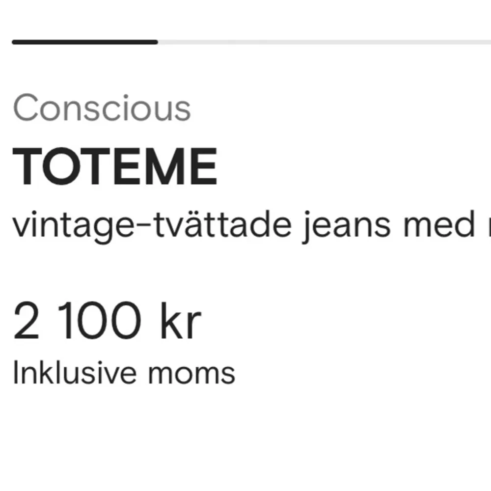 Jeans från Totame! I nyskick! Aldrig använda. Straight fit, Stl : W24 , L30 Mörkblå. Jeans & Byxor.