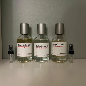 OneBoldChemist 3st - Säljer 1-2ml av OneBoldChemist otroligt bra vinter och höst parfymer! Kolla mina reviews på TikTok för en bättre bild på vad dem luktar. 1ml=10kr 2ml=19