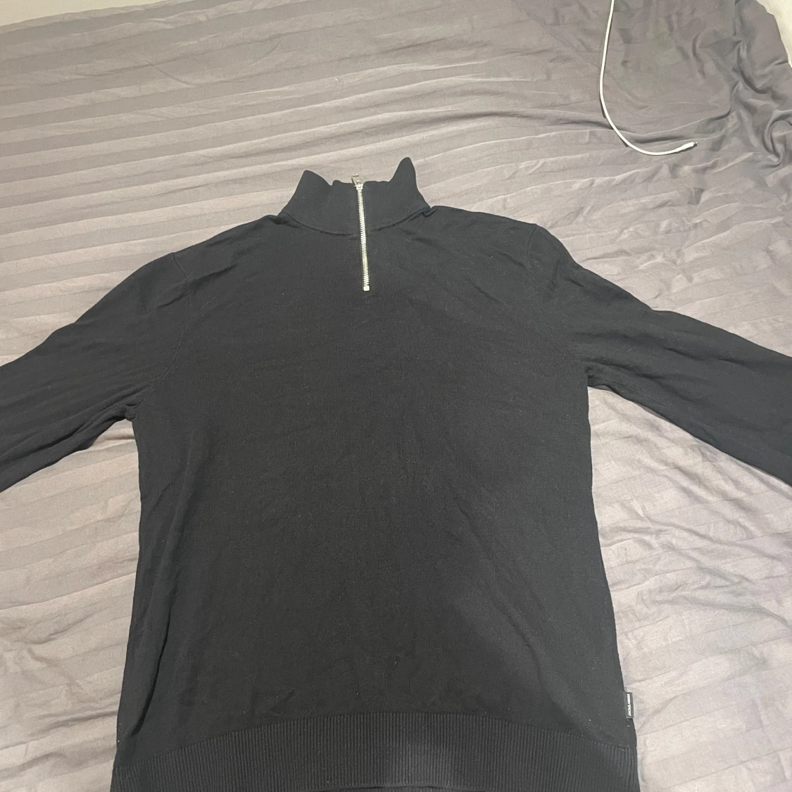 Svart tröja med dragkedja från Jack & Jones