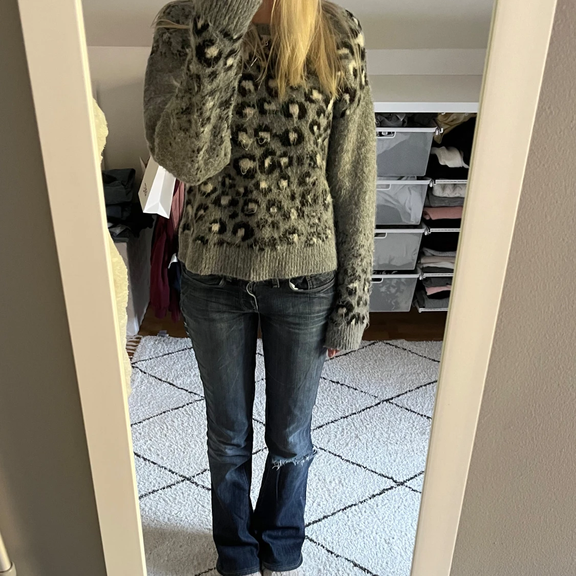 Leopardmönstrad tröja - 90