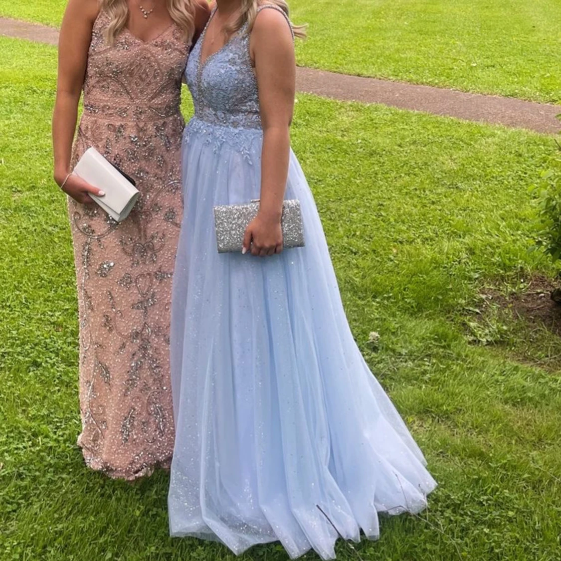 Ljusblå balklänning 