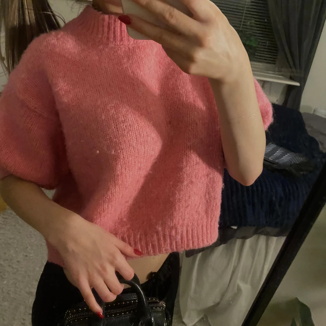 Rosa stickad från zara - 90