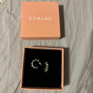 Edblad örhängen silvrt - Säljer dessa Edblad örhängen då jag bytt till guld. Inga defekter, använt fåtal gånger. Även intresserad i byte mot guld!