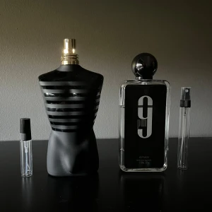 5ml le Male le parfum, 10ml afnan 9pm - 5ml JPG le male le parfum och 10ml afnan 9pm
