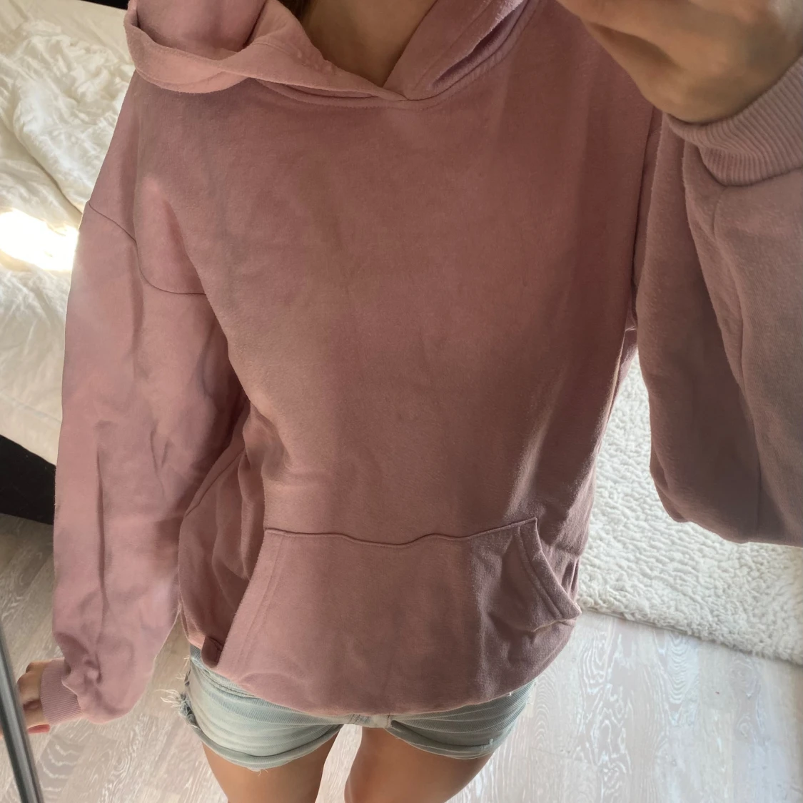 Dammrosa hoodie från HM - 91