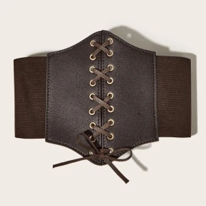 Korsett - Brun korsett perfekt till halloween, säljer likadan svart 