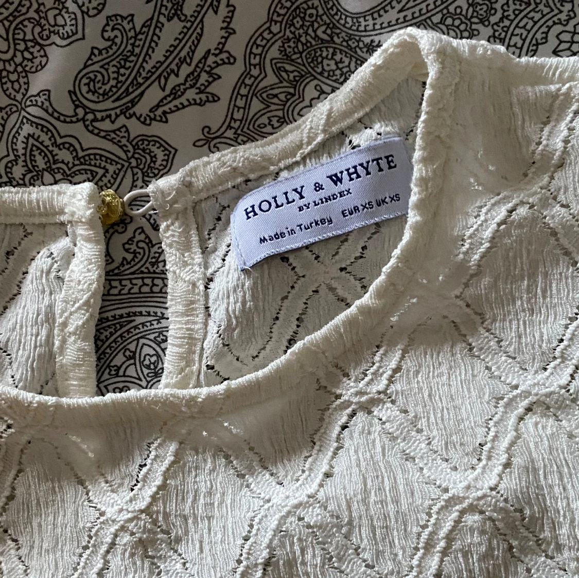 Vit spets t-shirt - 91